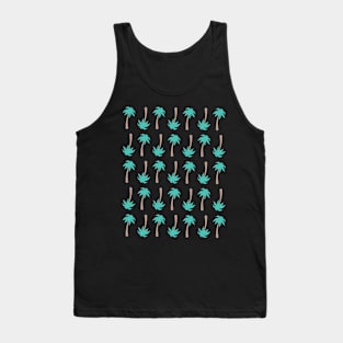 Palm Tree Pattern Vacation Graphic Tank Top